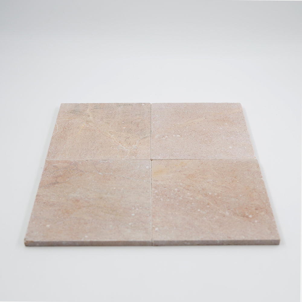Rosa Murcia Square Marble Tile | Tumbled Natural Stone
