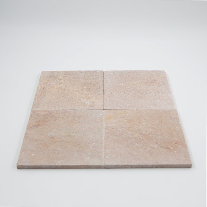 Rosa Murcia Square Marble Tile | Tumbled Natural Stone