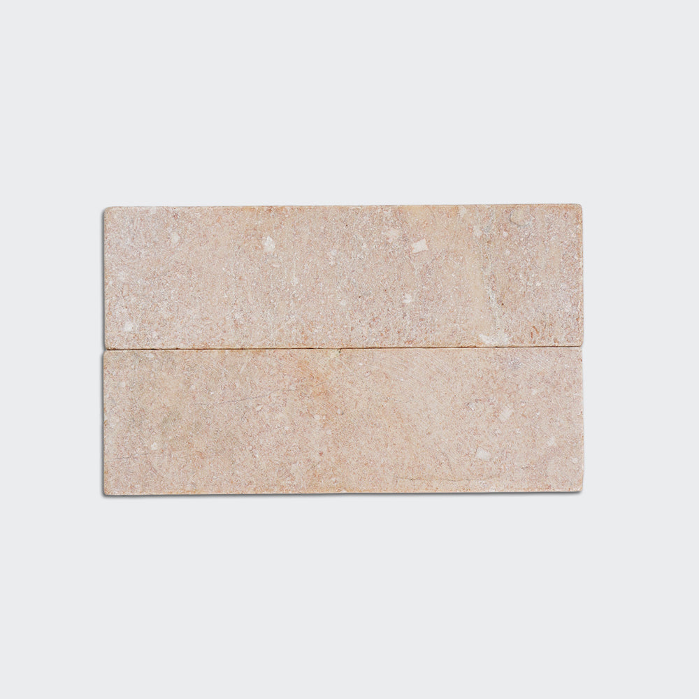 Rosa Murcia Subway Marble Tile | Tumbled Natural Stone