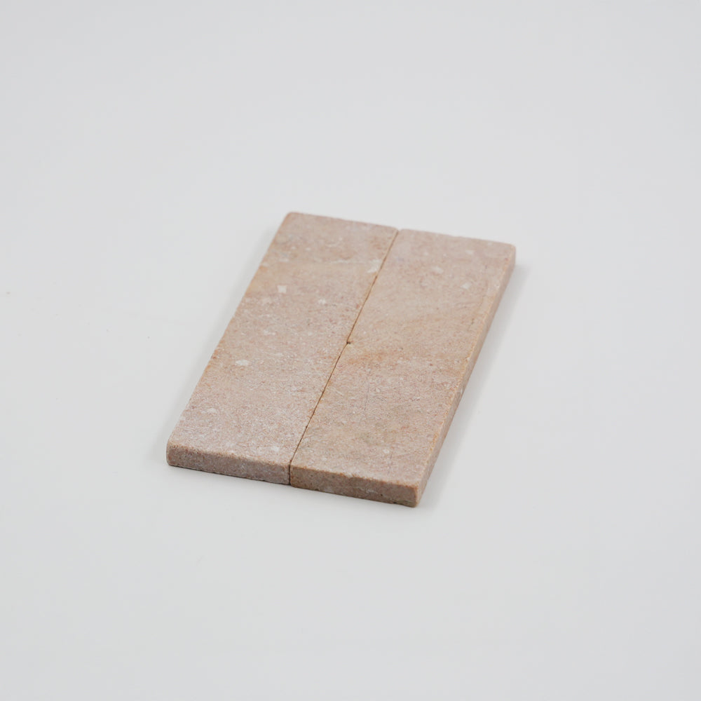 Rosa Murcia Subway Marble Tile | Tumbled Natural Stone