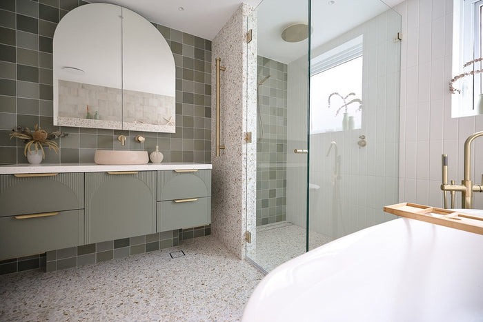 Rubik Square Floor & Wall Spanish Tile 123x123mm in Anthracite, Blue, Clay, Green, Sage, Sand, Silver, Taupe & White, Matt finish