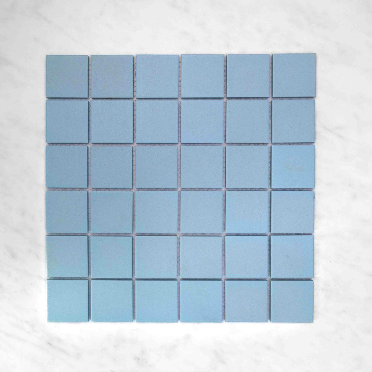 Cagliari Full Body Porcelain Mosaic in Cagliari Sky Blue, Matt finish