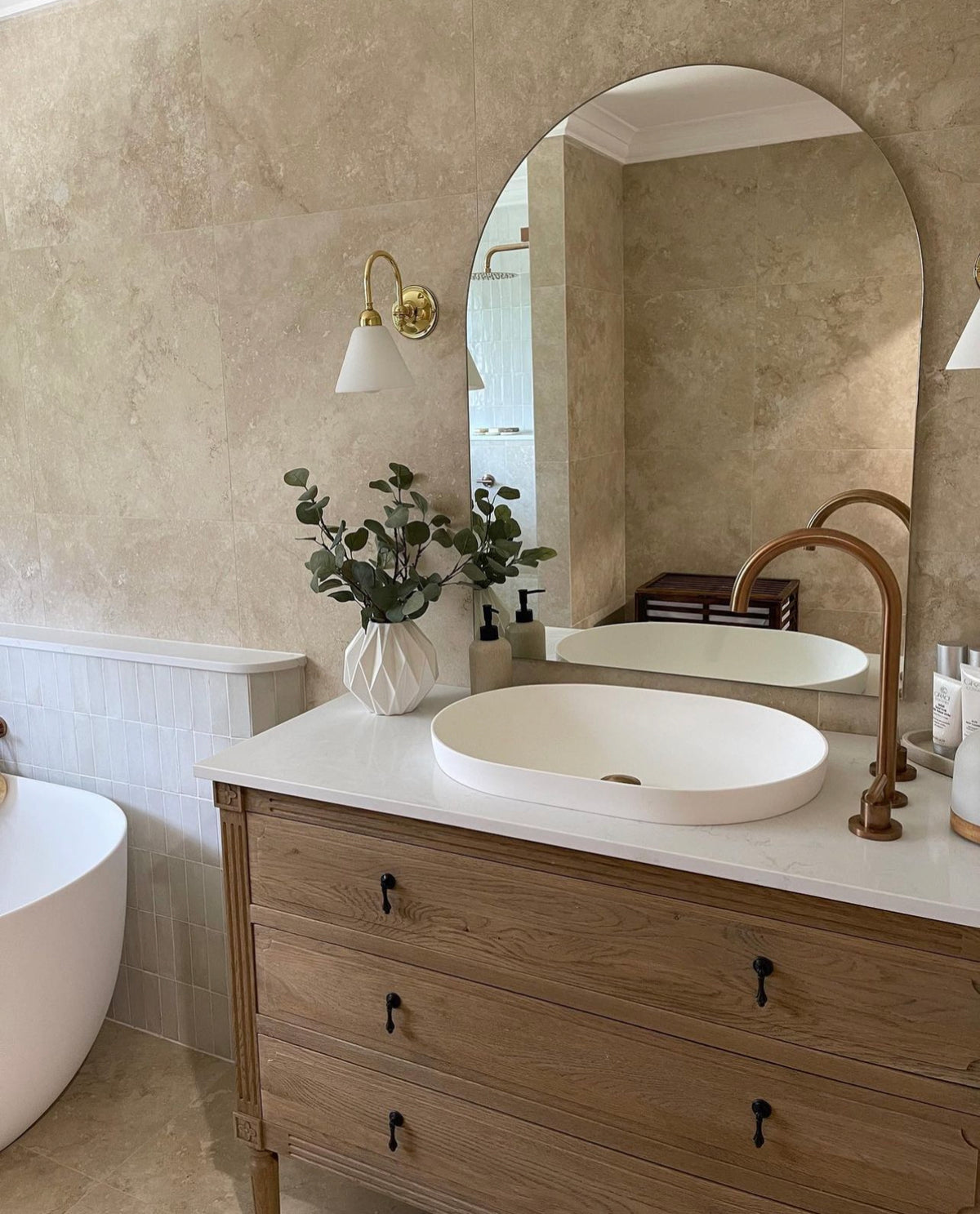 Precious Travertine Indoor + Outdoor Porcelain Tile
