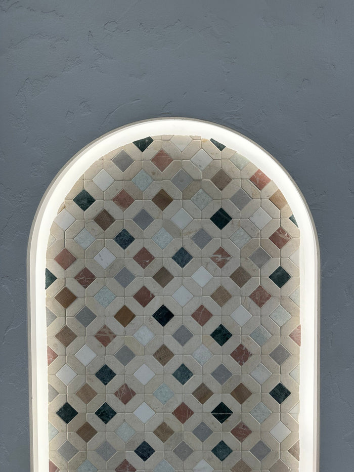 Casablanca Tumbled Stone Mosaic in Mixed