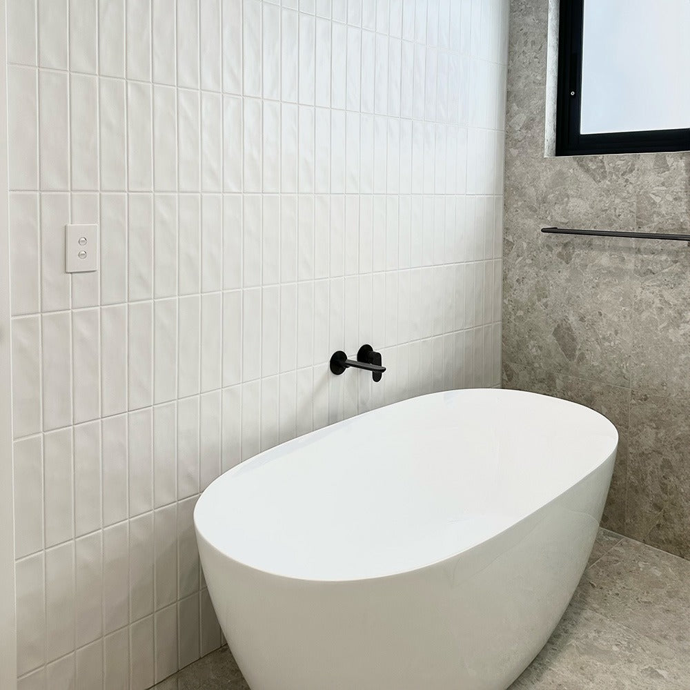 Clovelly 2.0 White Subway Wall Tile 75x300 mm – Matt finish