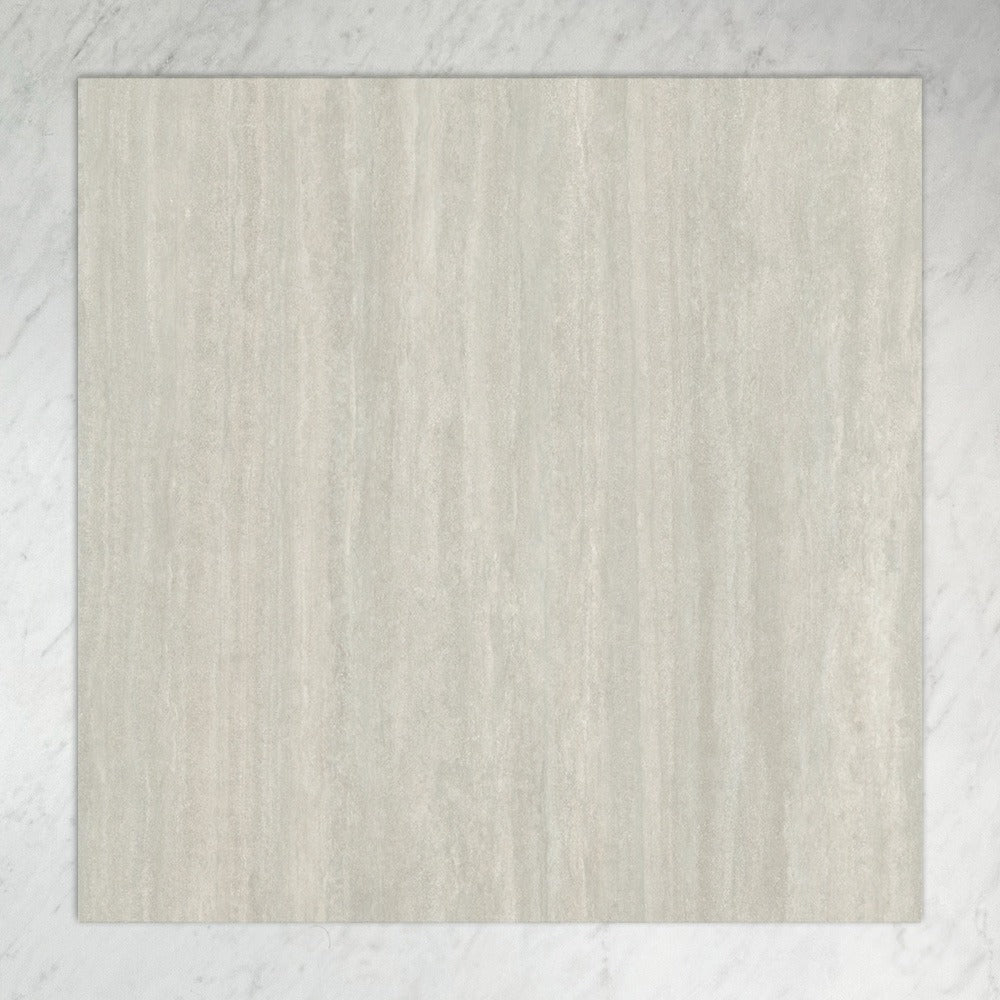 Iconica Verso Vein Cut Porcelain Floor & Wall Tile in Silver, Matt finish