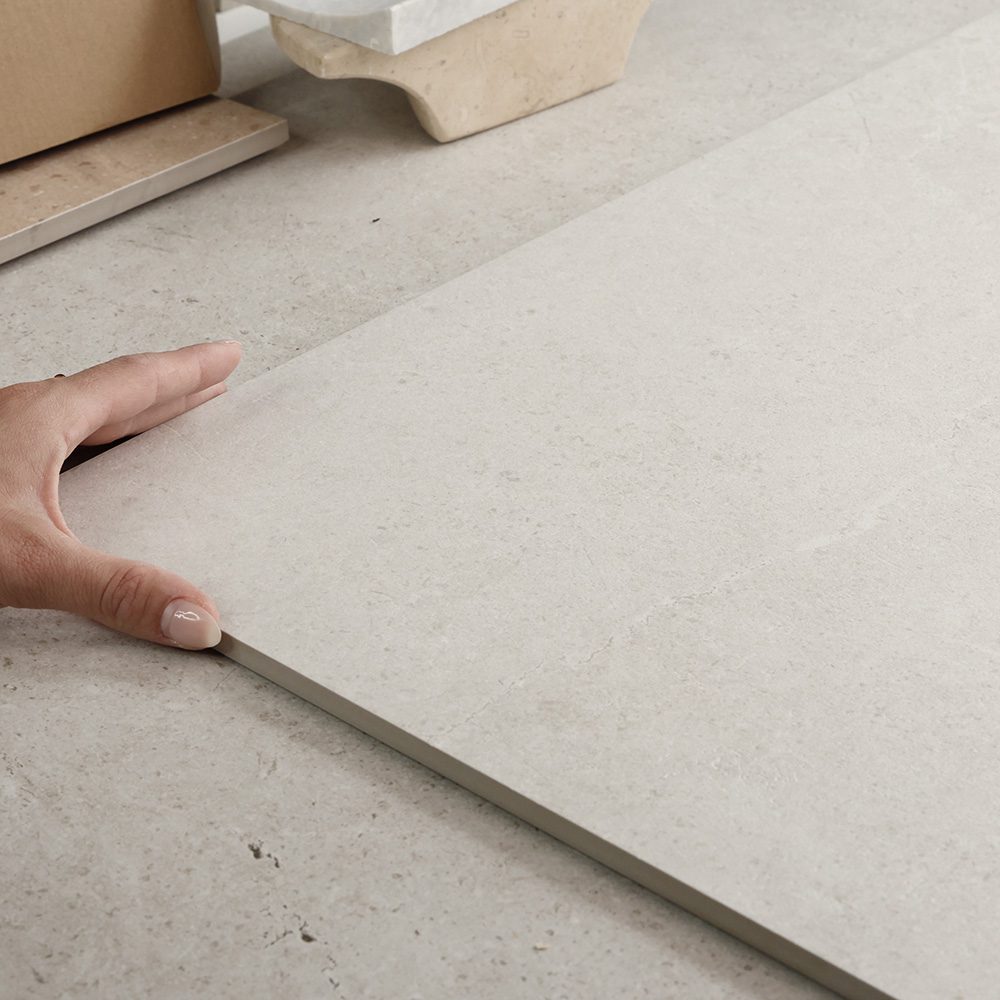 Ivory Stone Look Porcelain Floor and Wall Tile – Matt & External finish