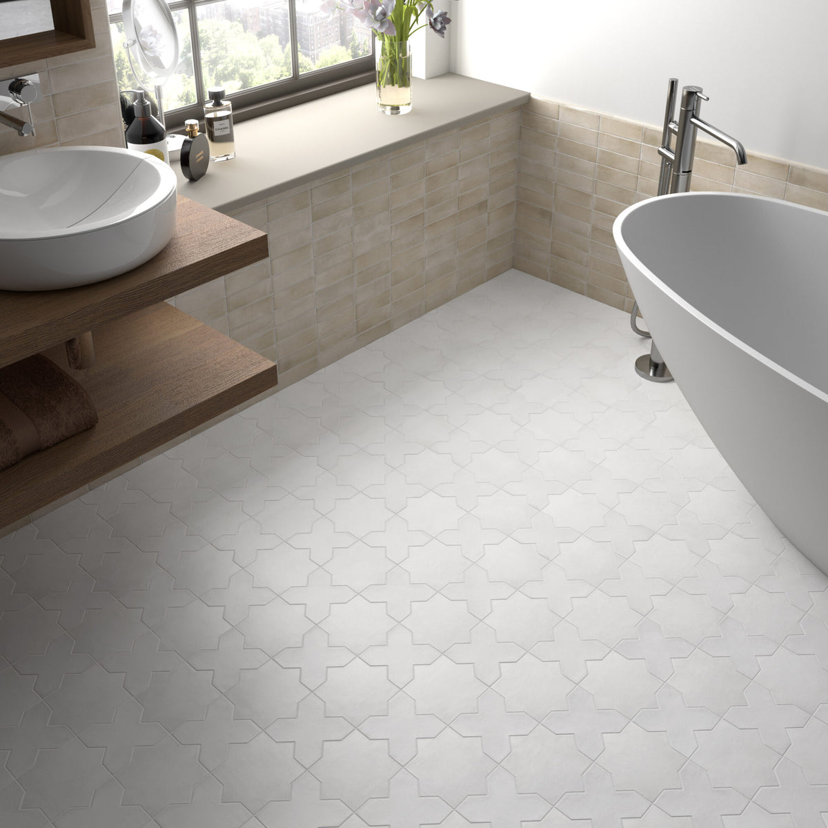 Kasbah Series Porcelain Tile Cross