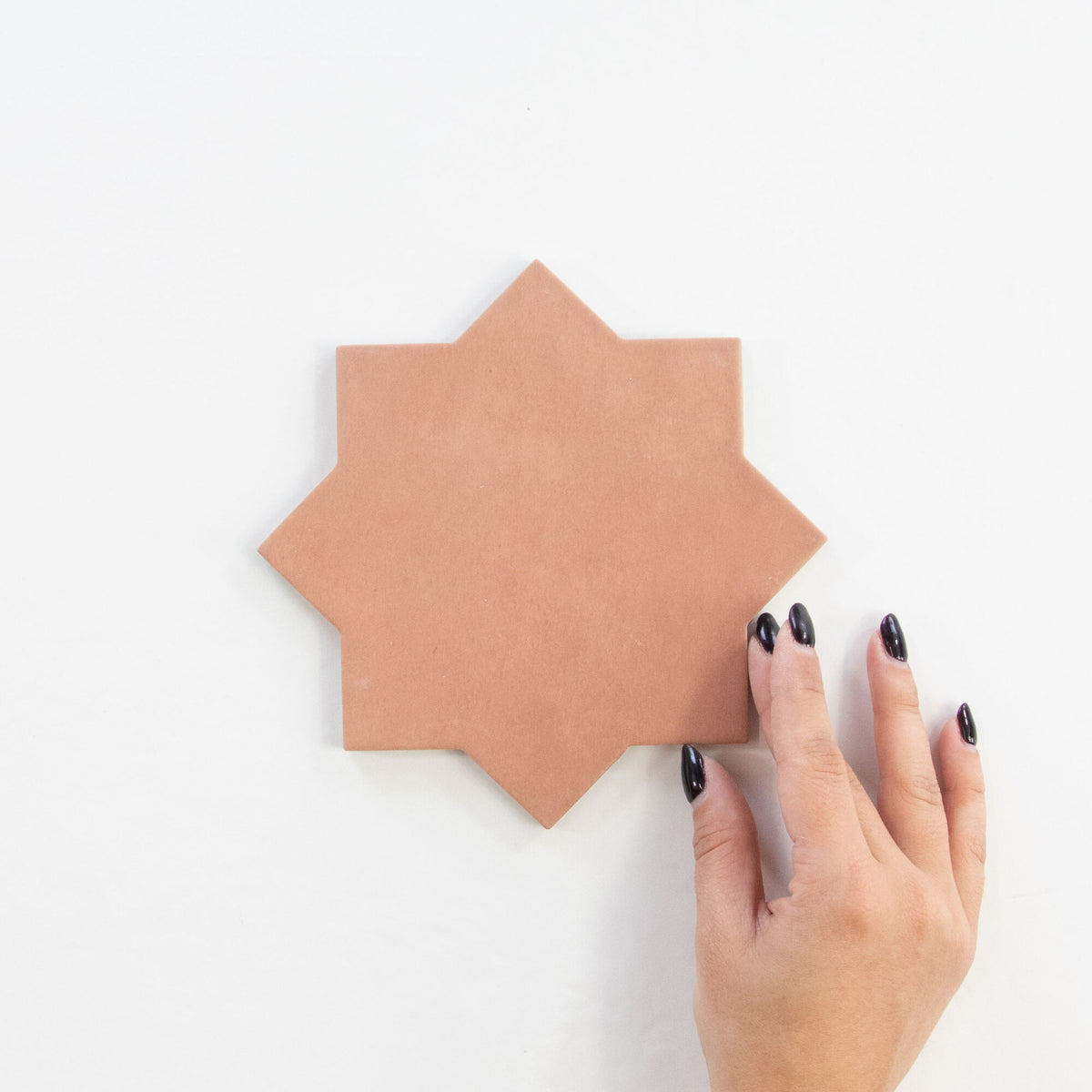 Kasbah Series Porcelain Tile Star in Terracotta, Matt finish