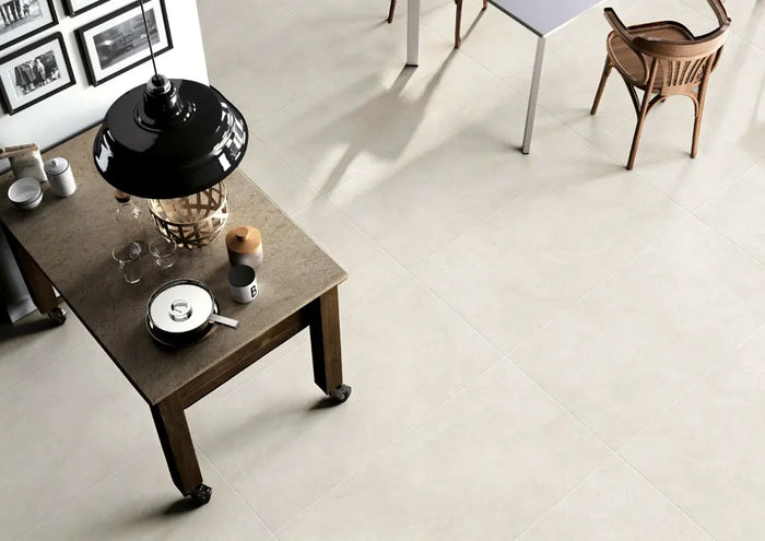 Classica Marble Look Porcelain Tile | P3 Matt Floor & Wall Tile in Beige & White
