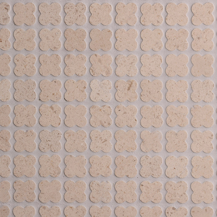Alhambra Flower Portuguese Limestone Mosaic – Honed finish