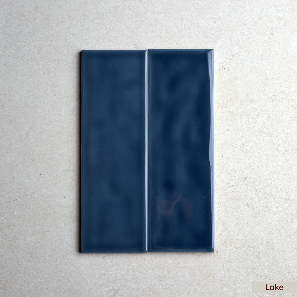 Windermare Series Subway Wall Tile 75 x 225 mm in Lake, Gloss finish