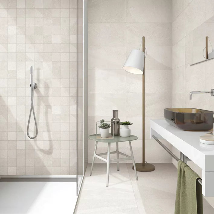 Juno Series Porcelain Tile in Black, Cream, Greige & Grey, Matt finish