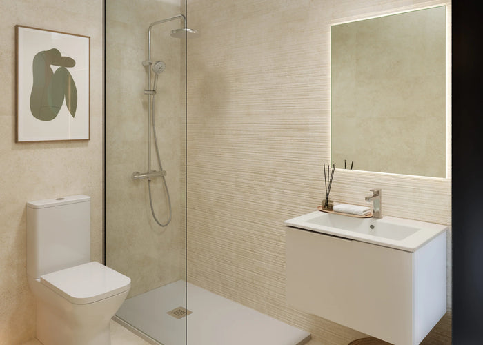 Limit Series Spanish Ceramic Wall Tile in Natural, 3D / Texture finish