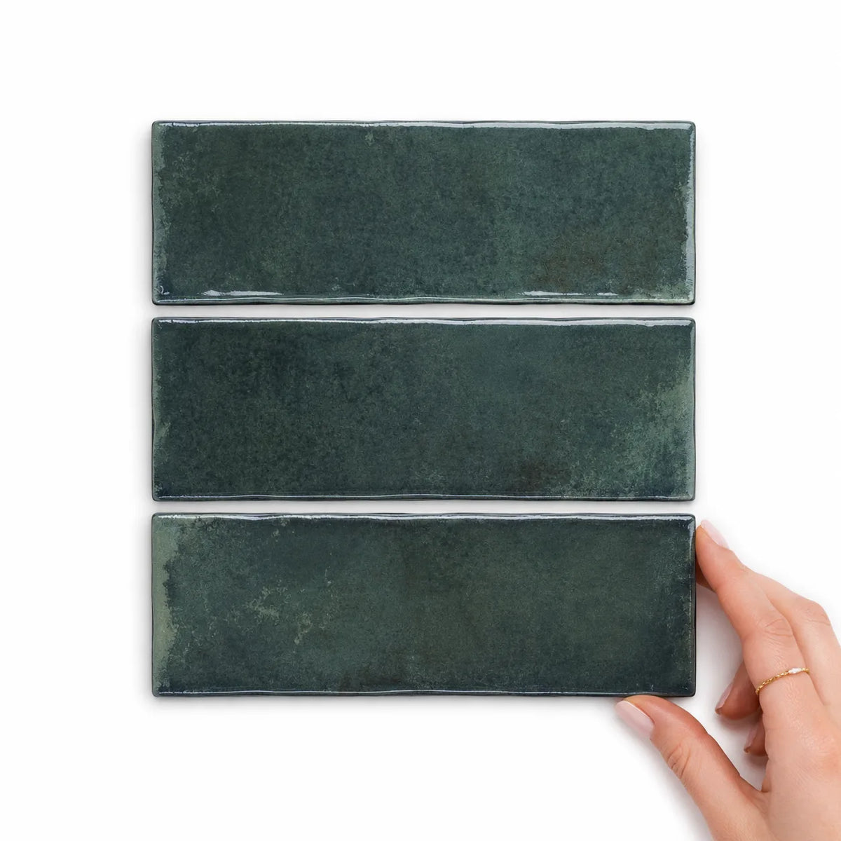 Matcha Spanish Porcelain Subway Tile 60x186 | Gloss Tile in Olive