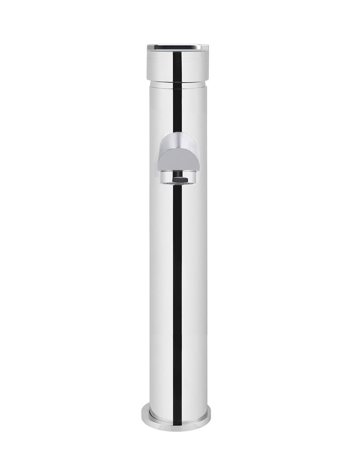Round Paddle Tall Basin Mixer in Polished Chrome | Meir #Colour_Polished Chrome