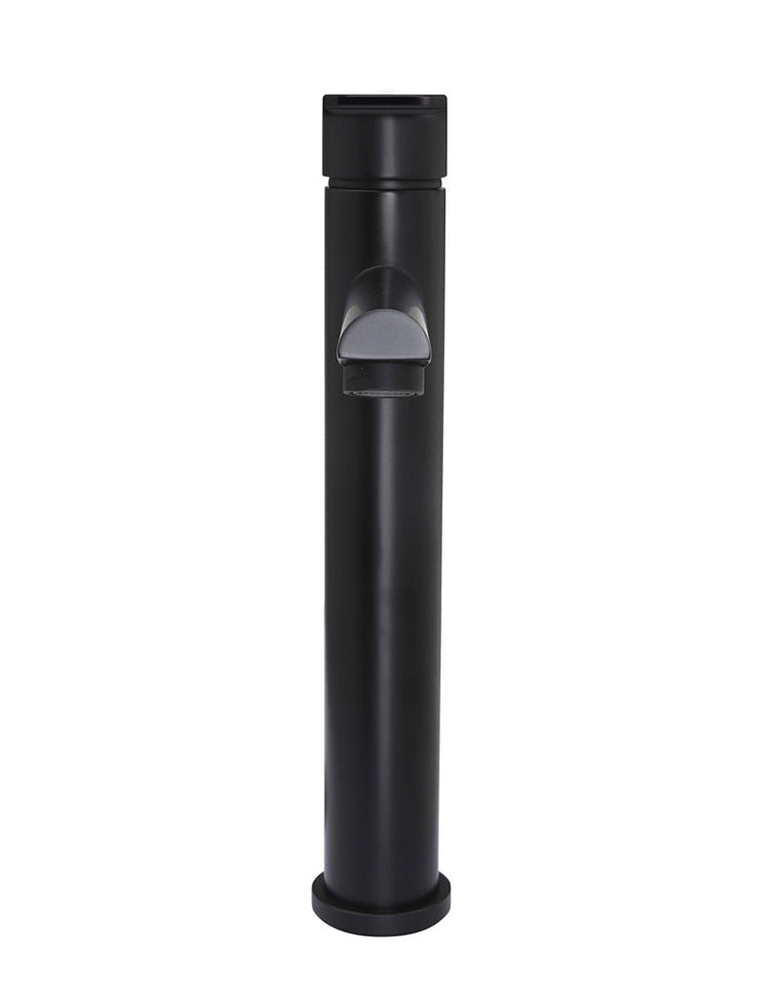 Round Paddle Tall Basin Mixer in Matte Black | Meir #Colour_Matte Black