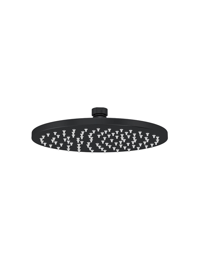 Round Shower Rose 200mm in Matte Black | Meir #Colour_Matte Black