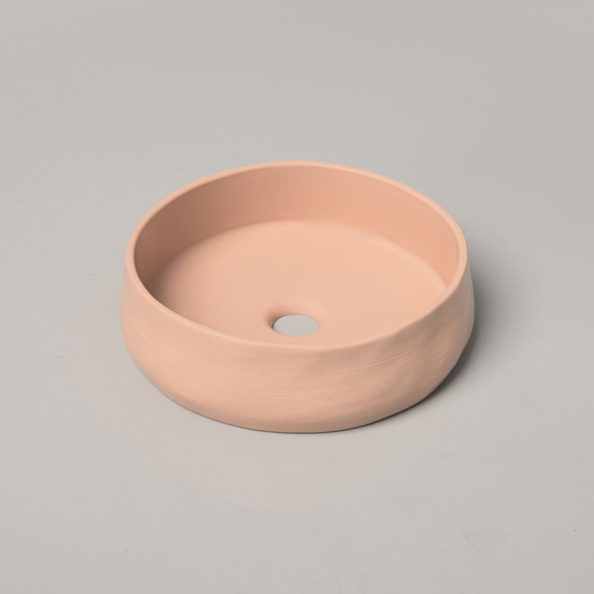 Nood Co Mill Concrete Basin in Pastel Peach | Nood Co