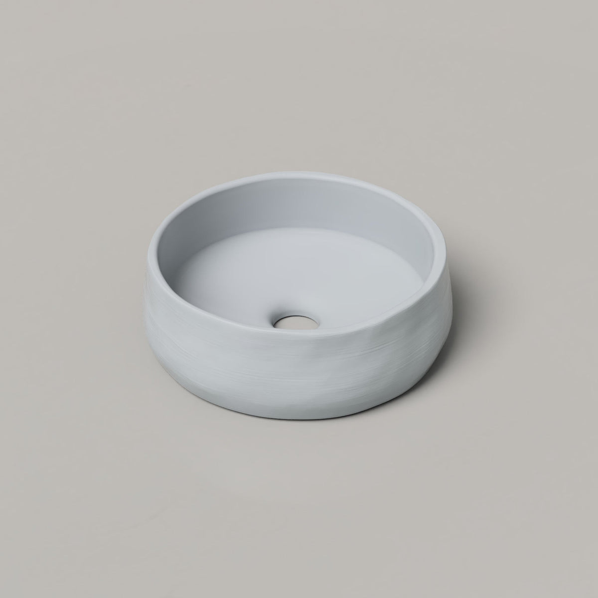Nood Co Mill Concrete Basin in Powder Blue | Nood Co