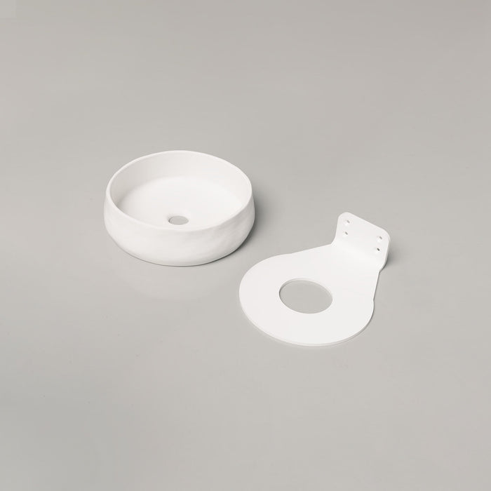 Nood Co Mill Concrete Basin in Ivory | Nood Co #Colour_Ivory