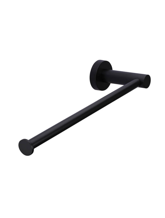 Round Guest Towel Rail in Matte Black | Meir #Colour_Matte Black