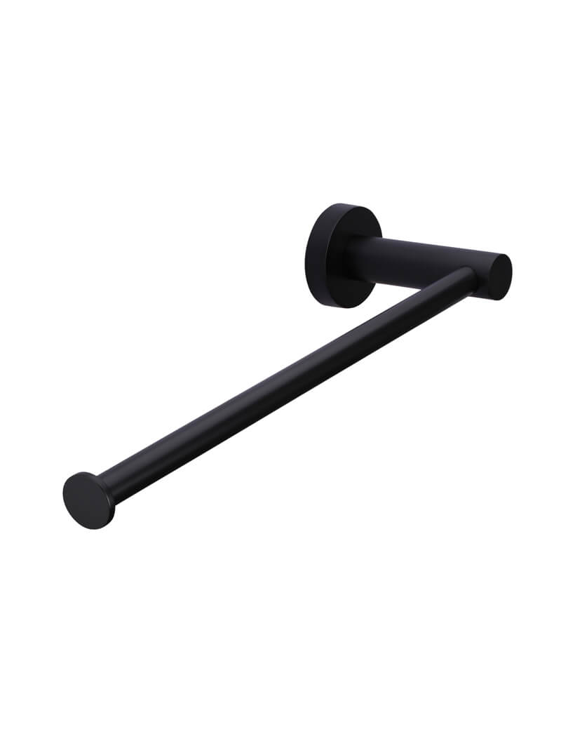 Matte Black - Round Guest Towel Rail
