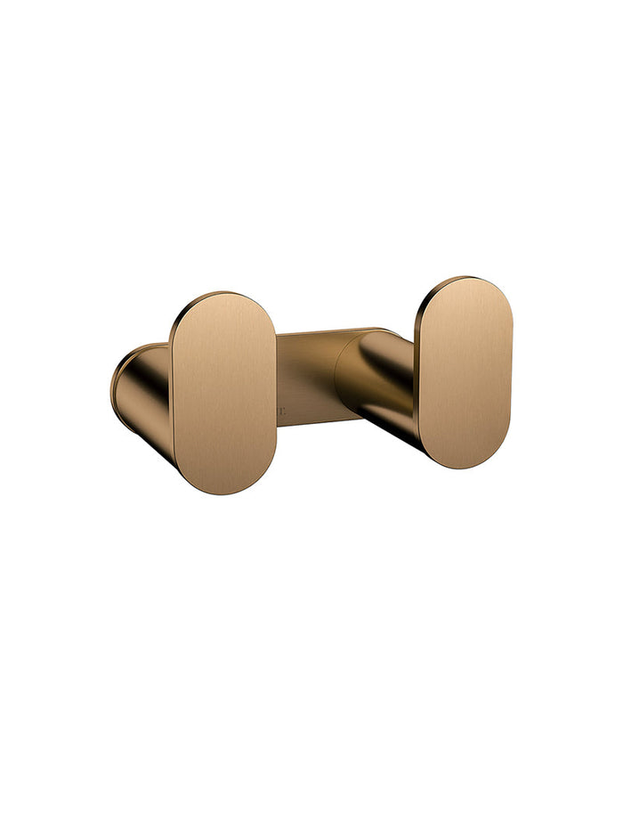 Curvaé Double Robe Hook in Lustre Bronze | Meir #Colour_Lustre Bronze