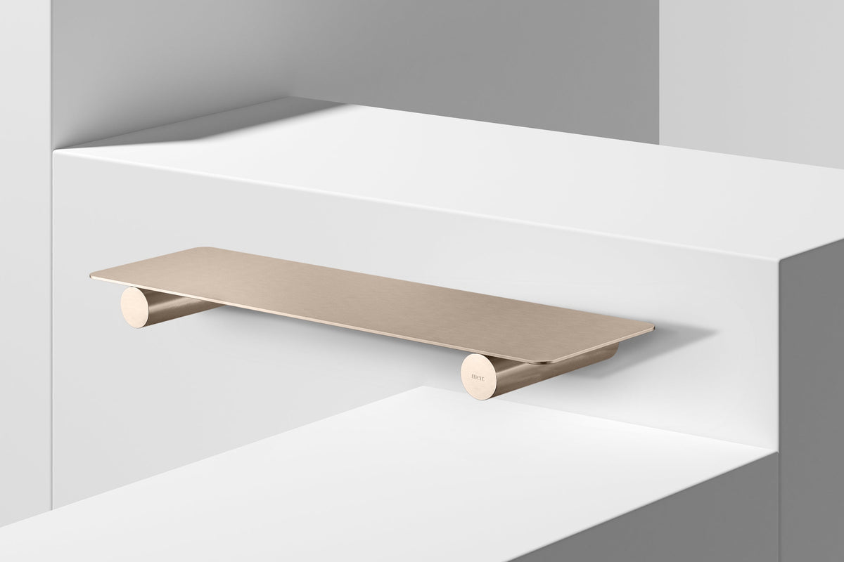 Curvaé Shower Shelf 400mm in Champagne | Meir