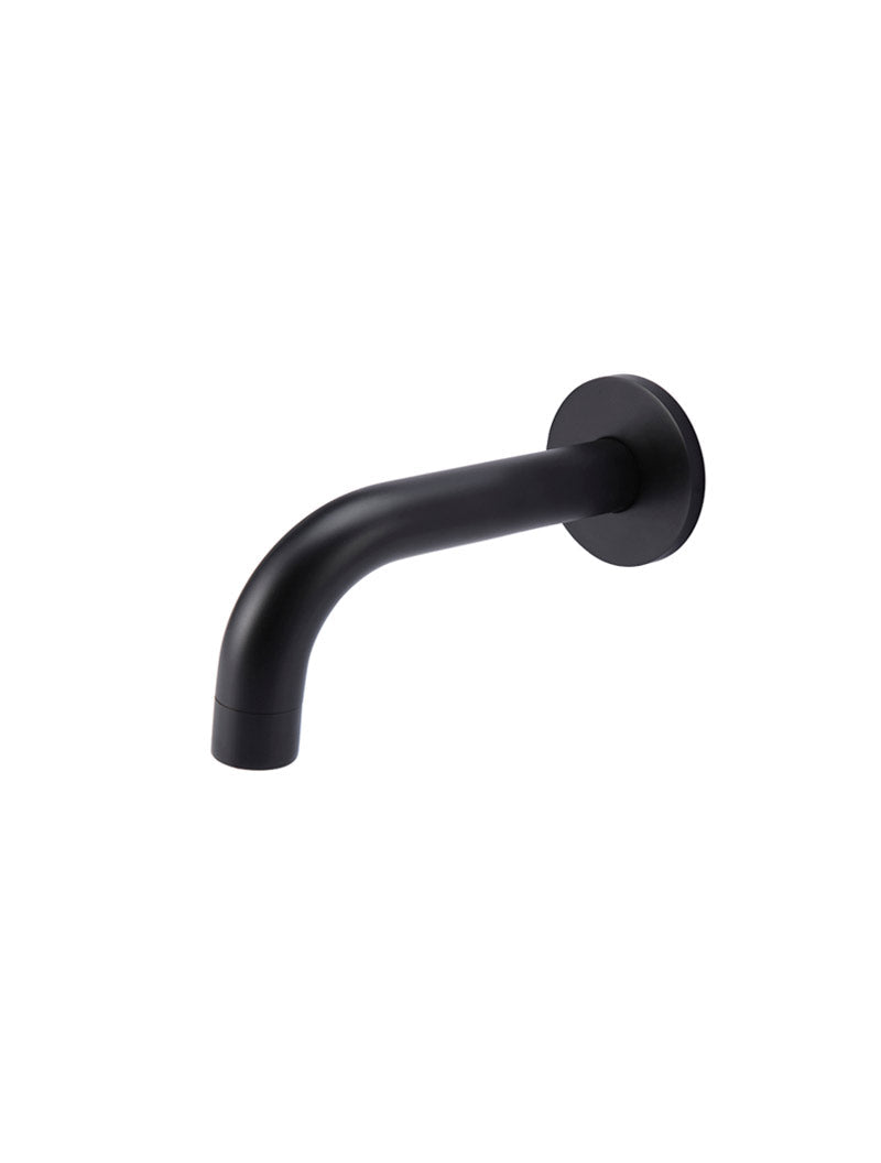 Matte Black - Round Curved Spout 130mm