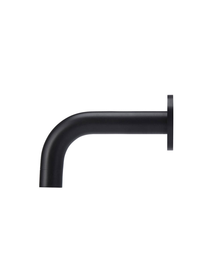 Round Curved Spout 130mm in Matte Black | Meir
