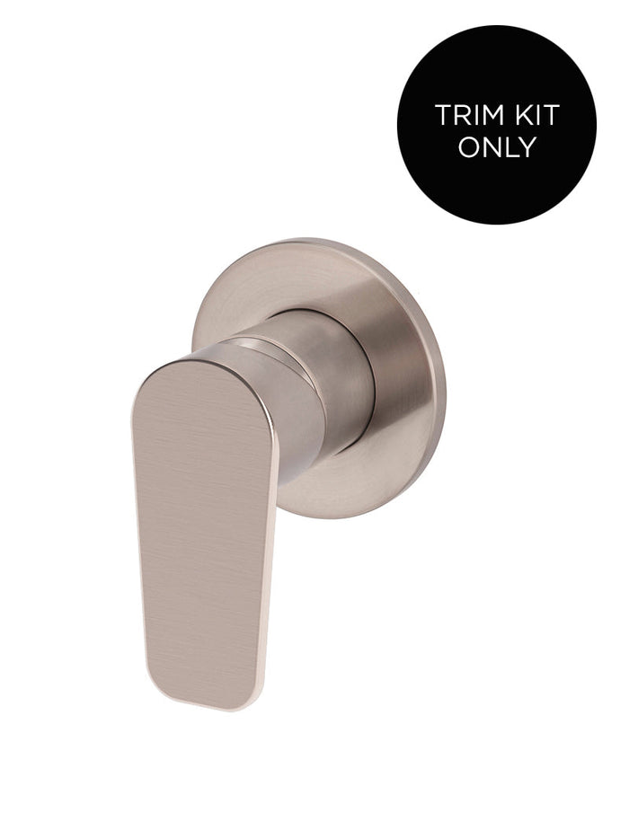 Round Wall Mixer Paddle Handle Trim Kit - In-wall Body Not Included in Champagne | Meir #Colour_Champagne