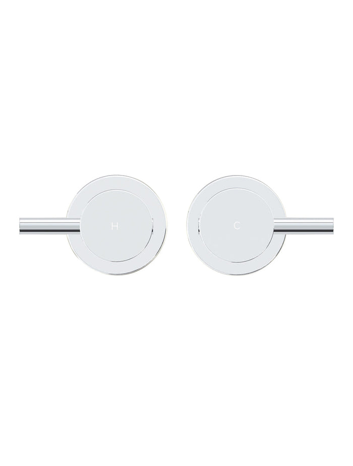 Round Quarter Turn Wall Top Assemblies in Polished Chrome | Meir #Colour_Polished Chrome