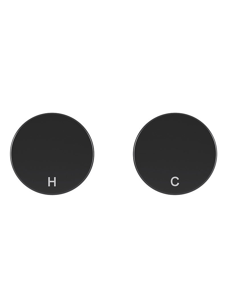 Circular Wall Taps in Matte Black | Meir