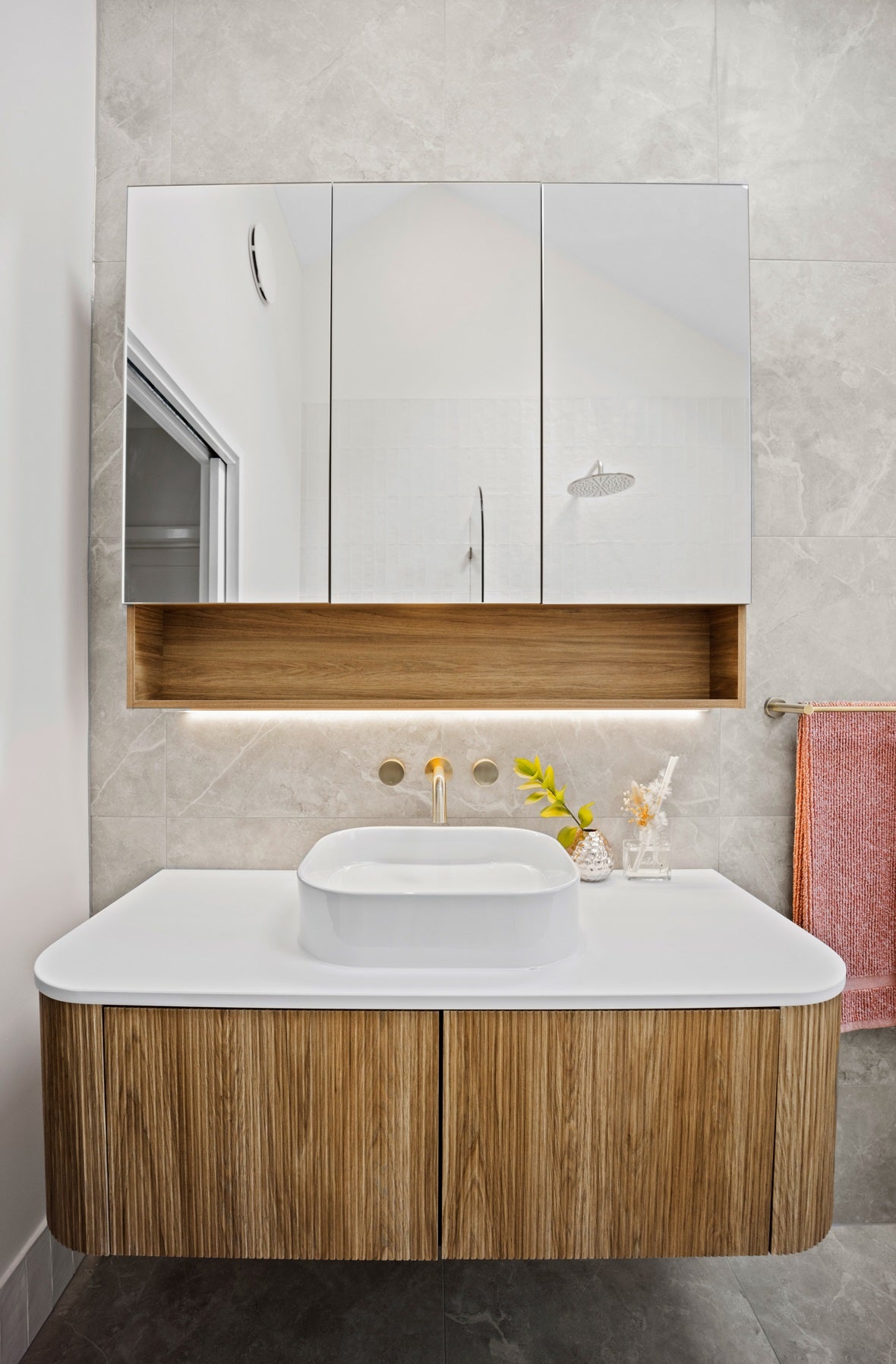 Circular Wall Taps in Tiger Bronze | Meir