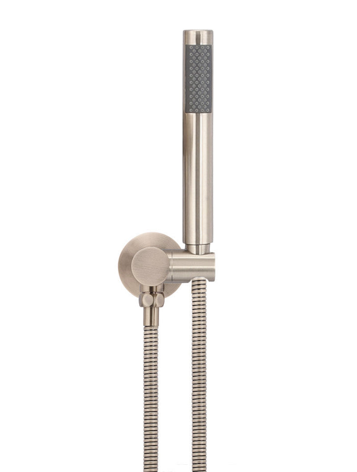Round Shower on Swivel Bracket in Champagne | Meir #Colour_Champagne