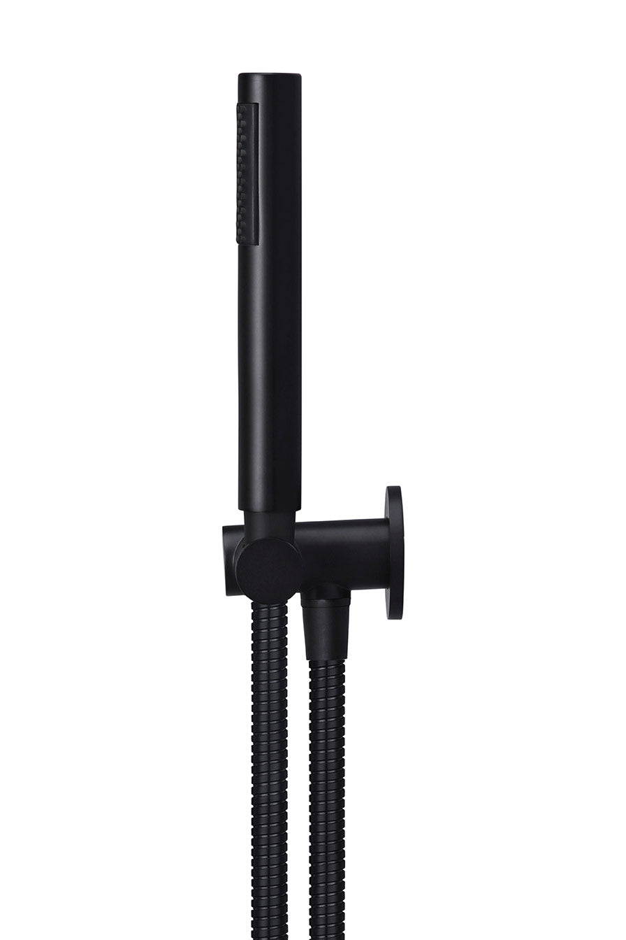 Round Shower on Swivel Bracket in Matte Black | Meir