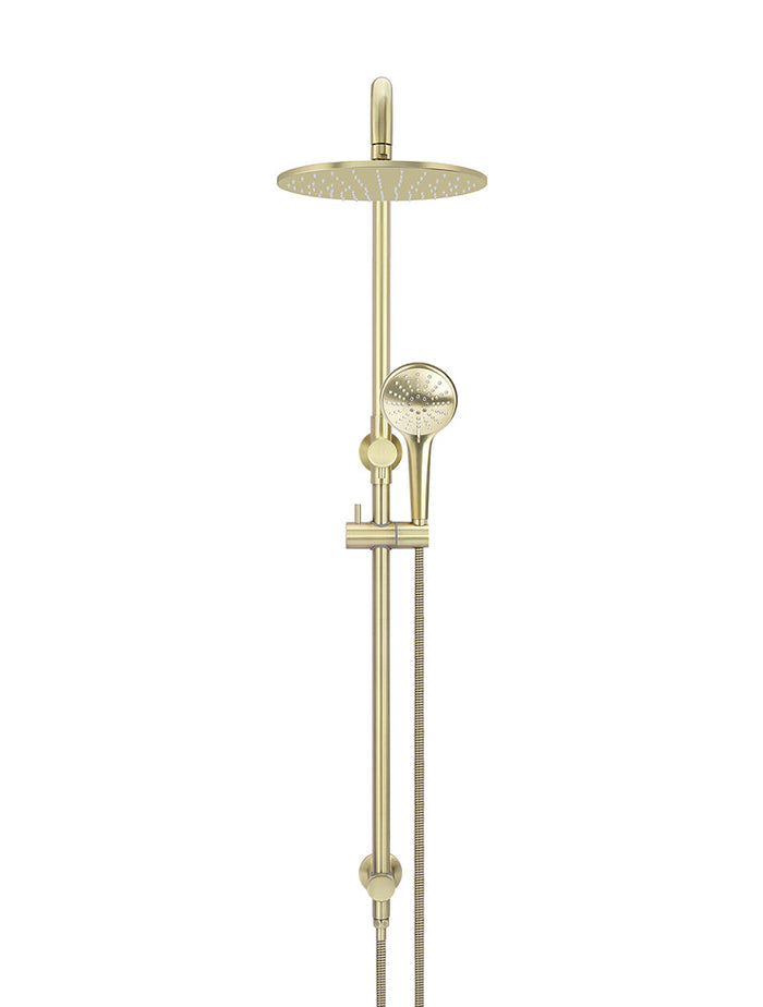 Round Combination Shower Rail 300mm Rose, Three Function Hand Shower in Tiger Bronze | Meir #Colour_Tiger Bronze