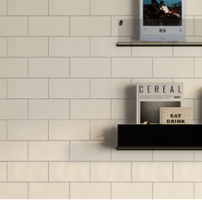 MANO Handmade Look Ceramic Tiles for Bathrooms & Kitchens in White, Pumice, Mist, Shell, Jade, Grey, Greige, Elephant & Clay, Gloss & Matt finish