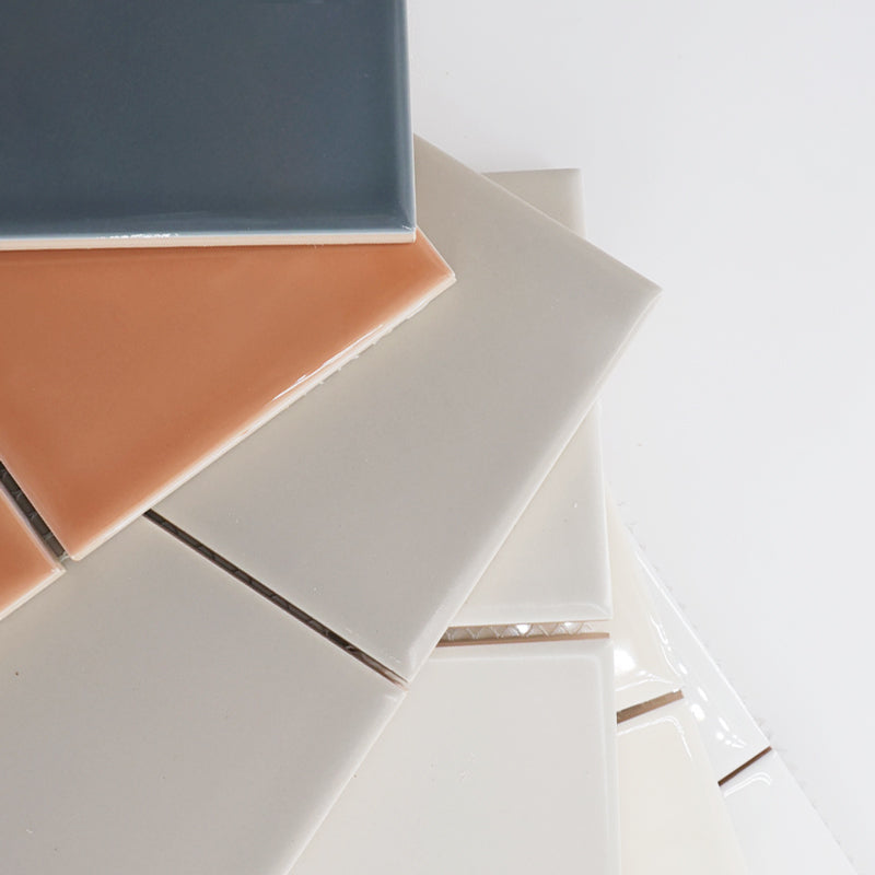 MANO Handmade Look Ceramic Tiles for Bathrooms & Kitchens in White, Matt finish