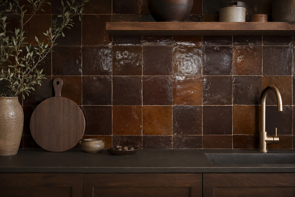 Zellige Handmade Glazed Tile | Square, Mini & Bejmat