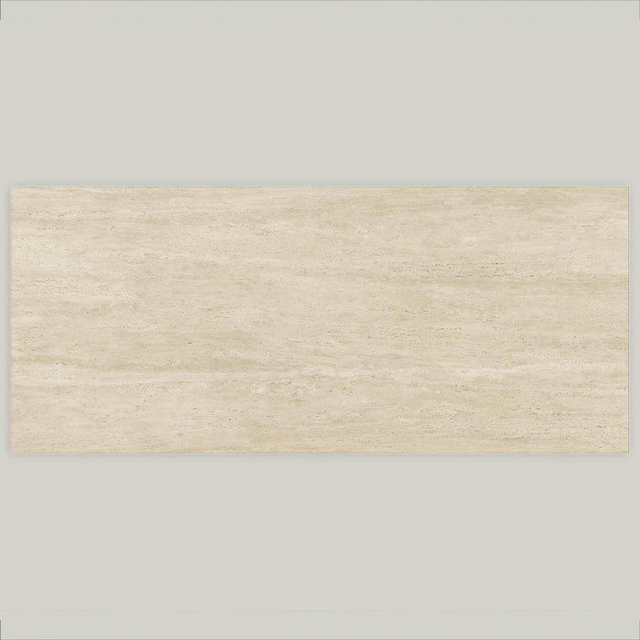 Marvel Travertine Look Porcelain Tile Vein Cut in Pearl, Matt finish
