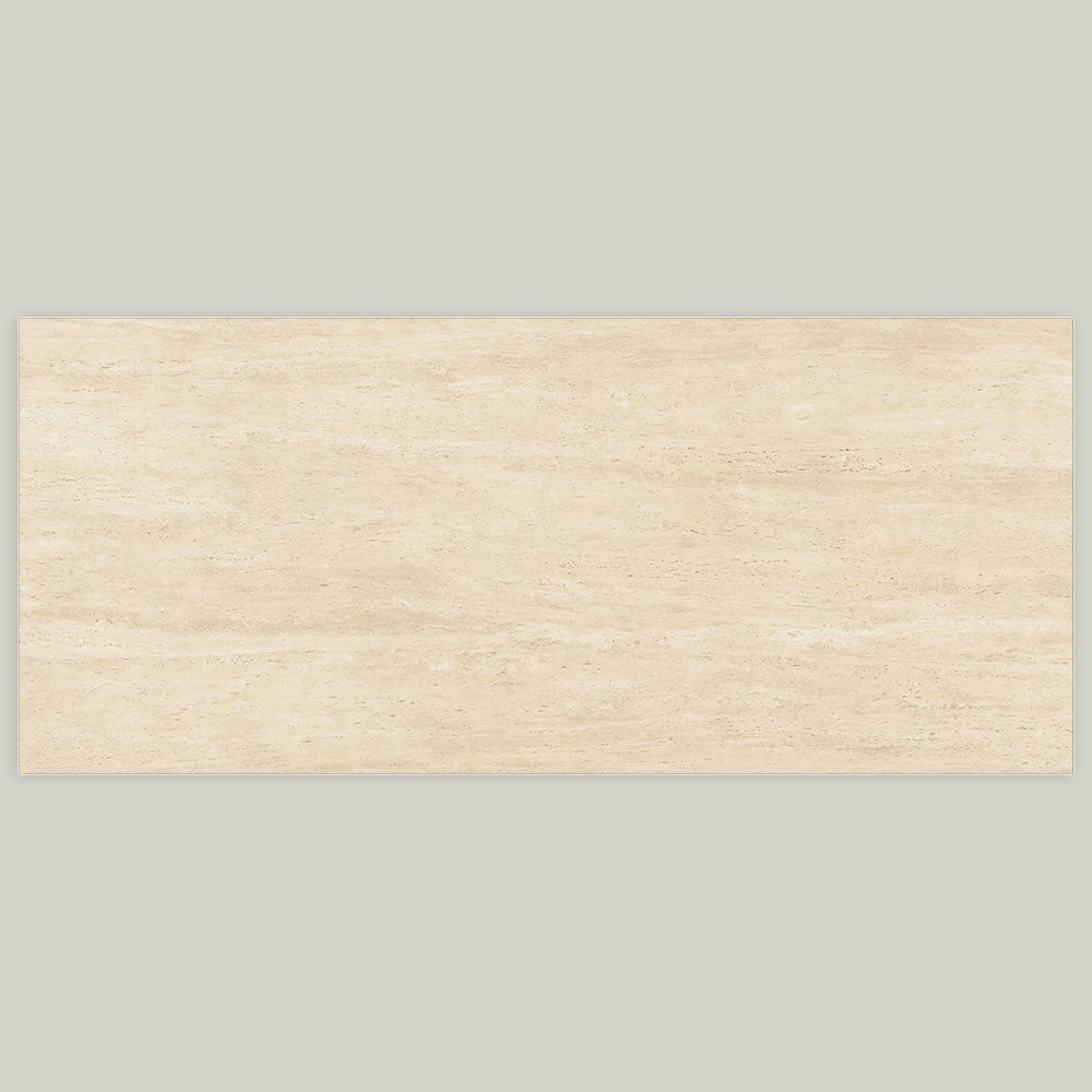 Marvel Travertine Look Porcelain Tile Vein Cut in Sand, Matt finish