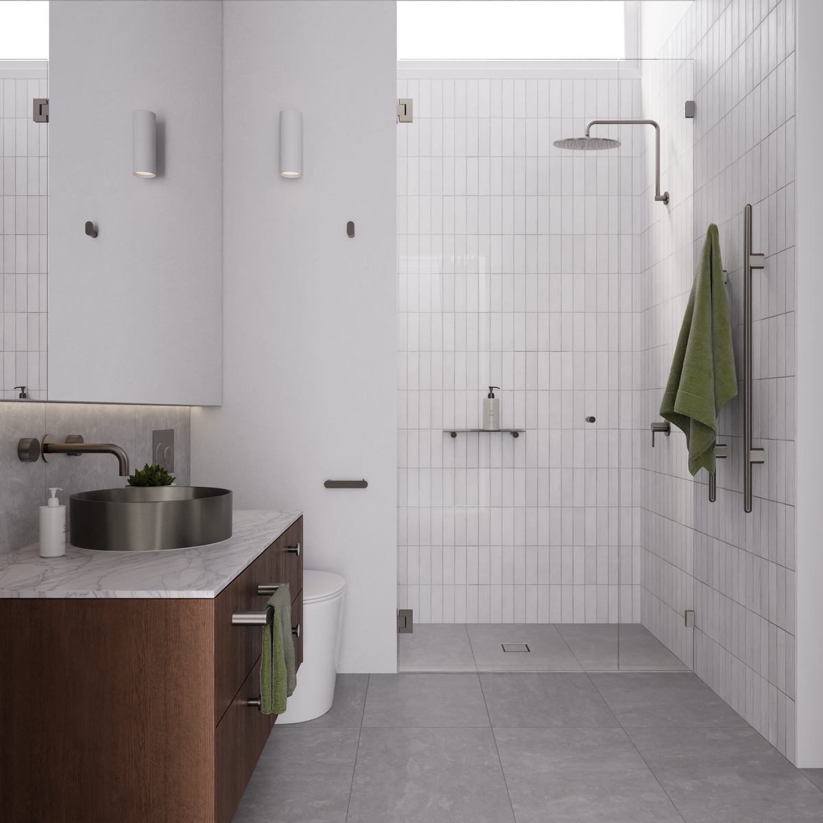 Curvaé Single Robe Hook in Shadow | Meir