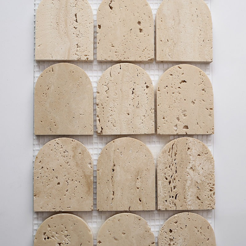Travertine Arch Mosaic | Honed Natural Stone