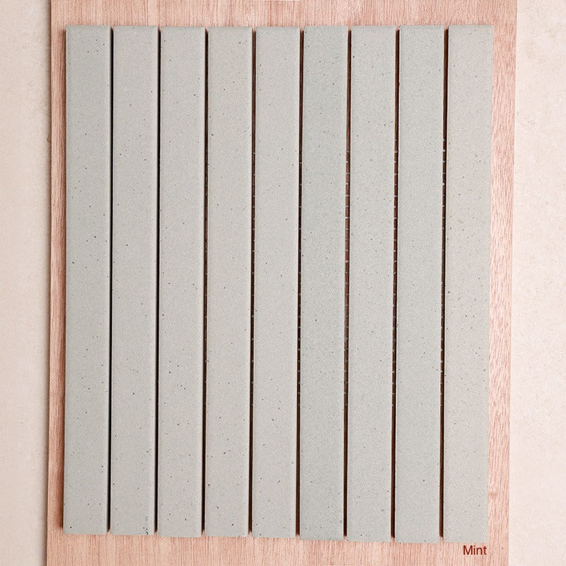 Chalk Series Porcelain 286x260 mm Mosaic in Mint, Matt finish
