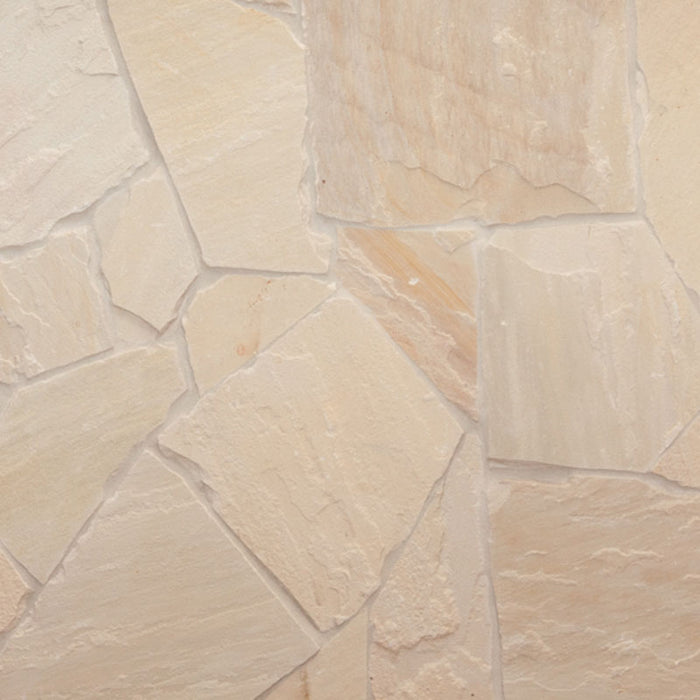 Mint White Random Sandstone Crazy Pave – Natural finish