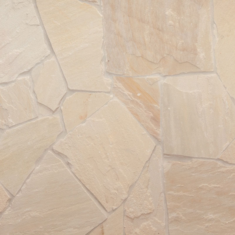 Mint White Random Sandstone Crazy Pave – Natural finish