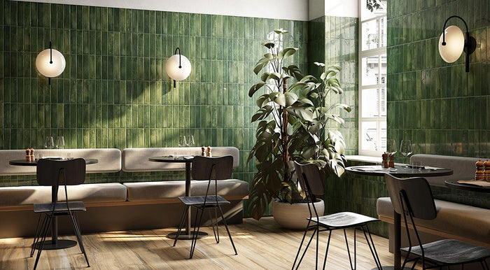 Mojave Subway Series Feature Wall Tile in Blu, Cotto, Denim Blue, Green, Light, Ocra, Sea & White, Gloss finish