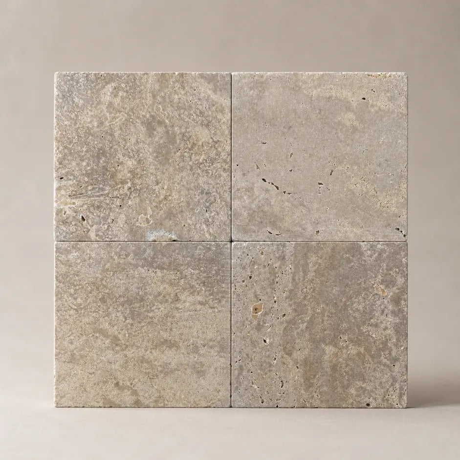 Travertine Square Tile & Mosaic | Tumbled Natural Stone